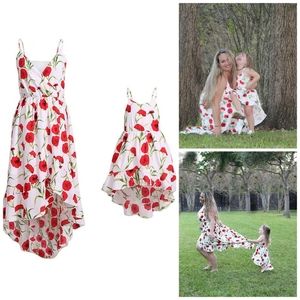 Mommy and me high low floral dress toddler 3t & XL
